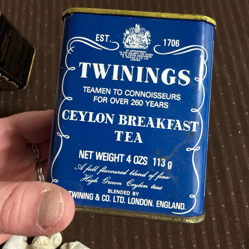 Vintage Twinings Ceylon Breakfast Tea Tin
